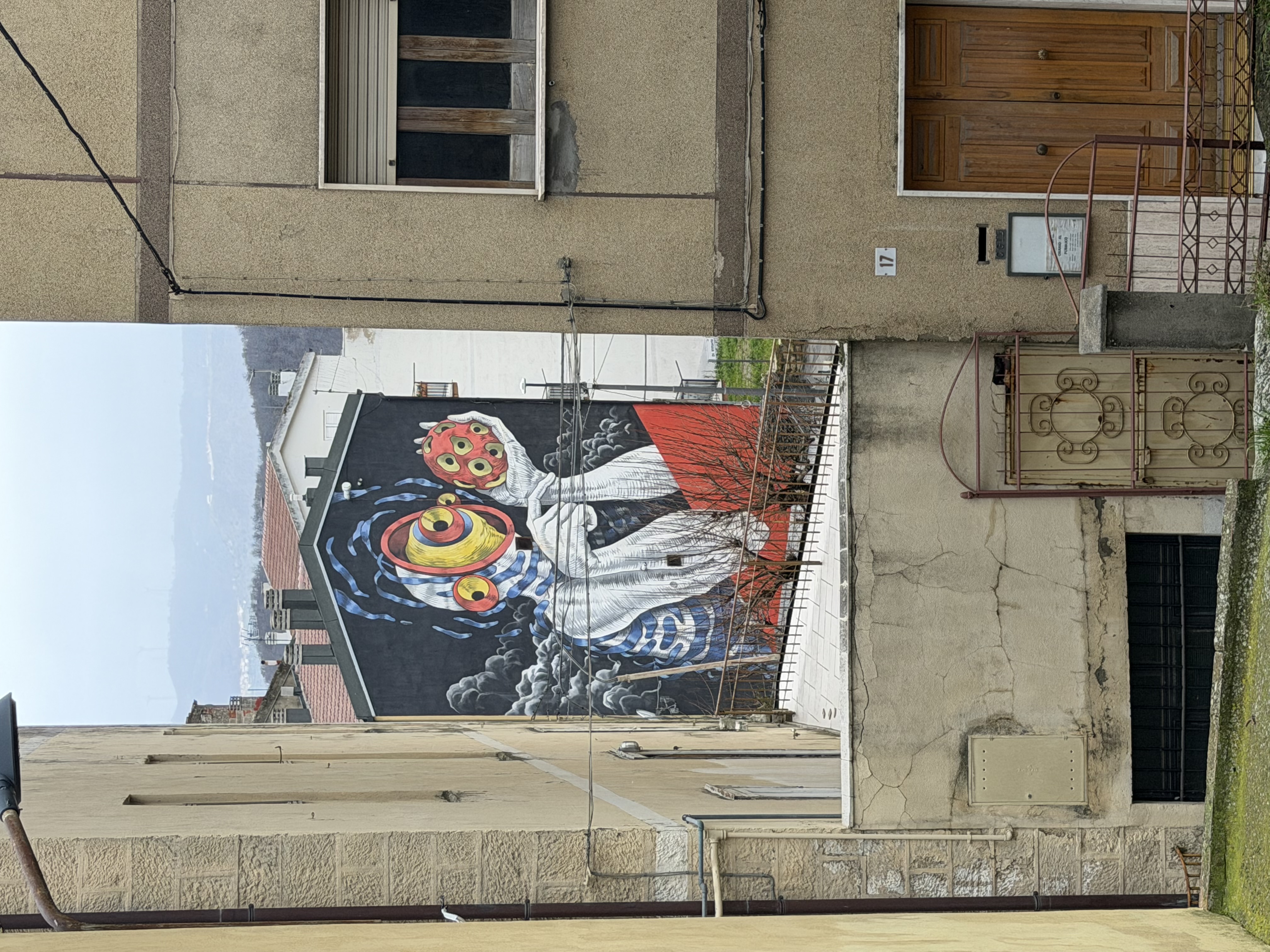 Muro pitturato a Stigliano