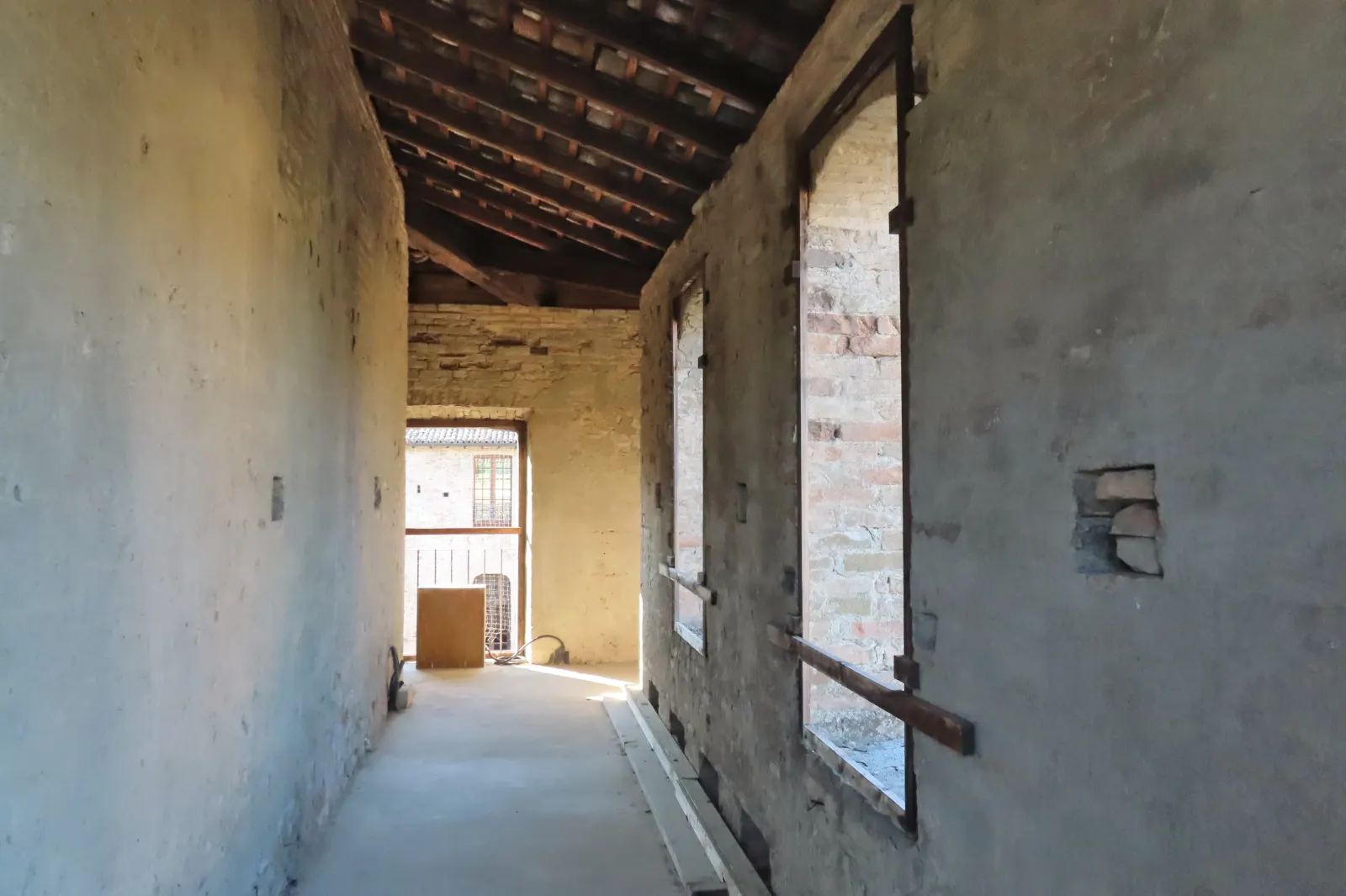 I camminamenti di ronda del Castello Pallavicino di Varano de’ Melegari